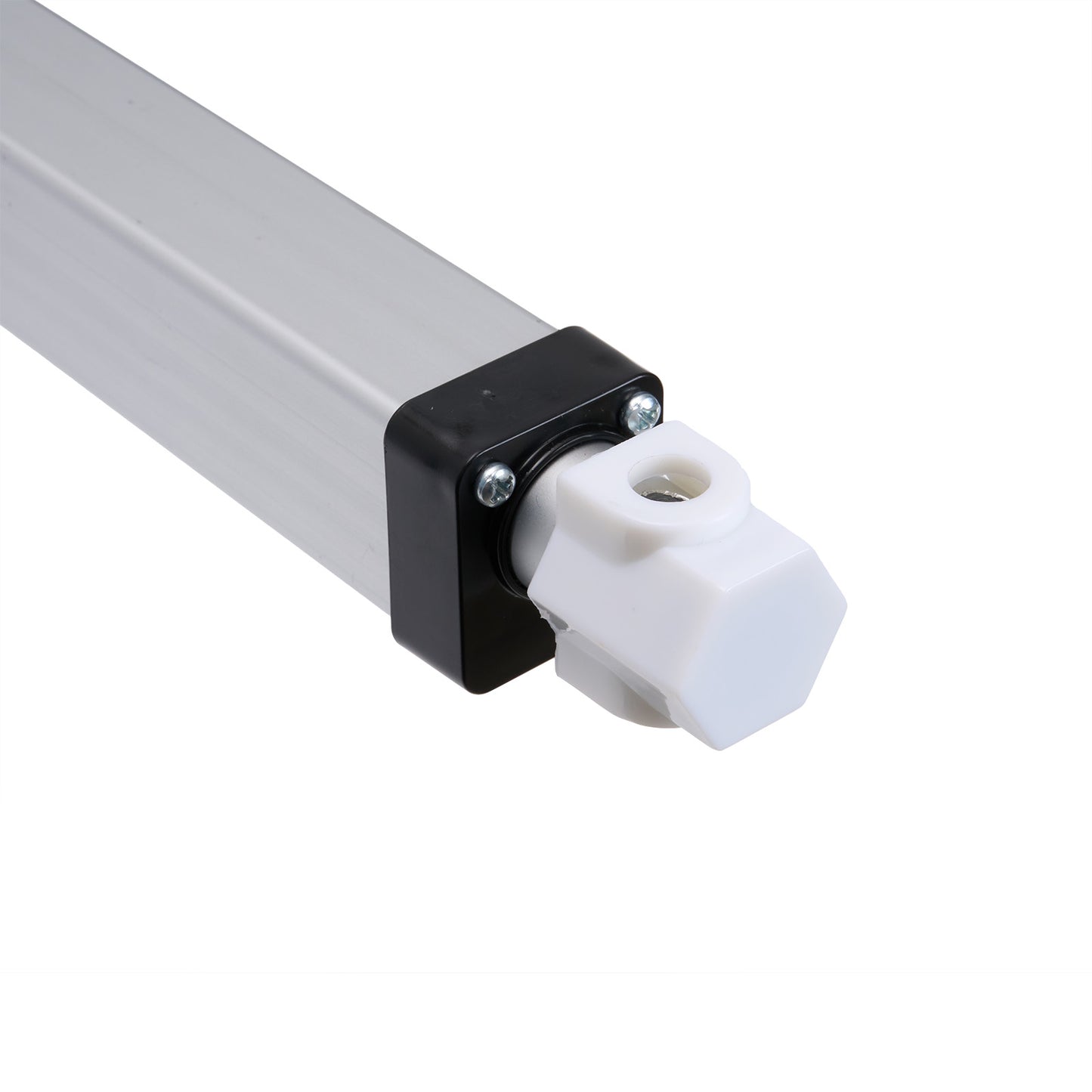 Light fixture with white bulb on a white background