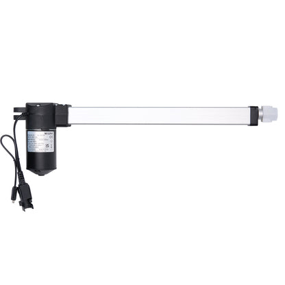 A MULIN ML19-276 linear actuator for recliner or lift chair, showing a long silver shaft and black motor unit with attached cables.
