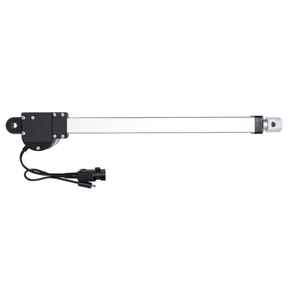 Linear actuator with cable on a white background