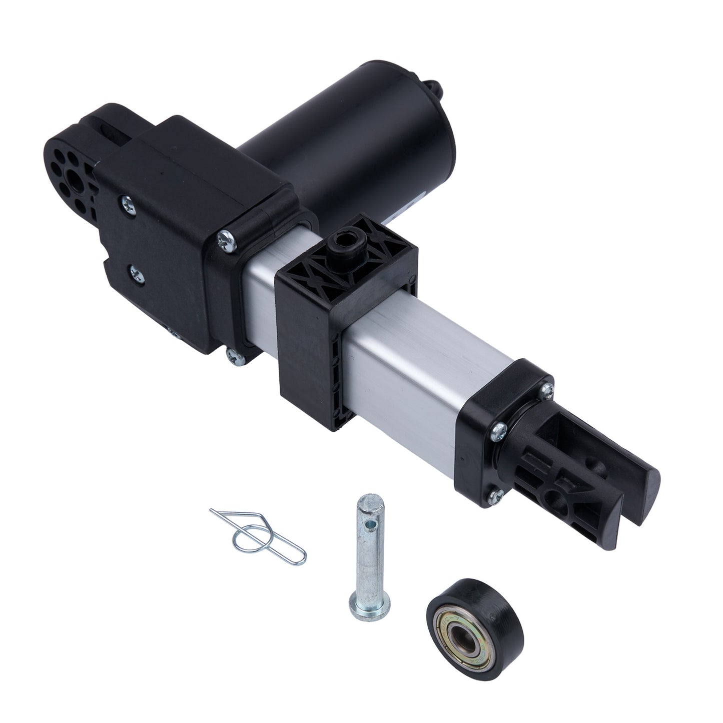 Mechanical component with small parts on a white background