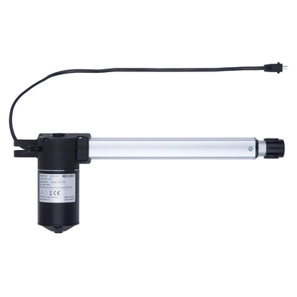 Linear actuator with cable on a white background