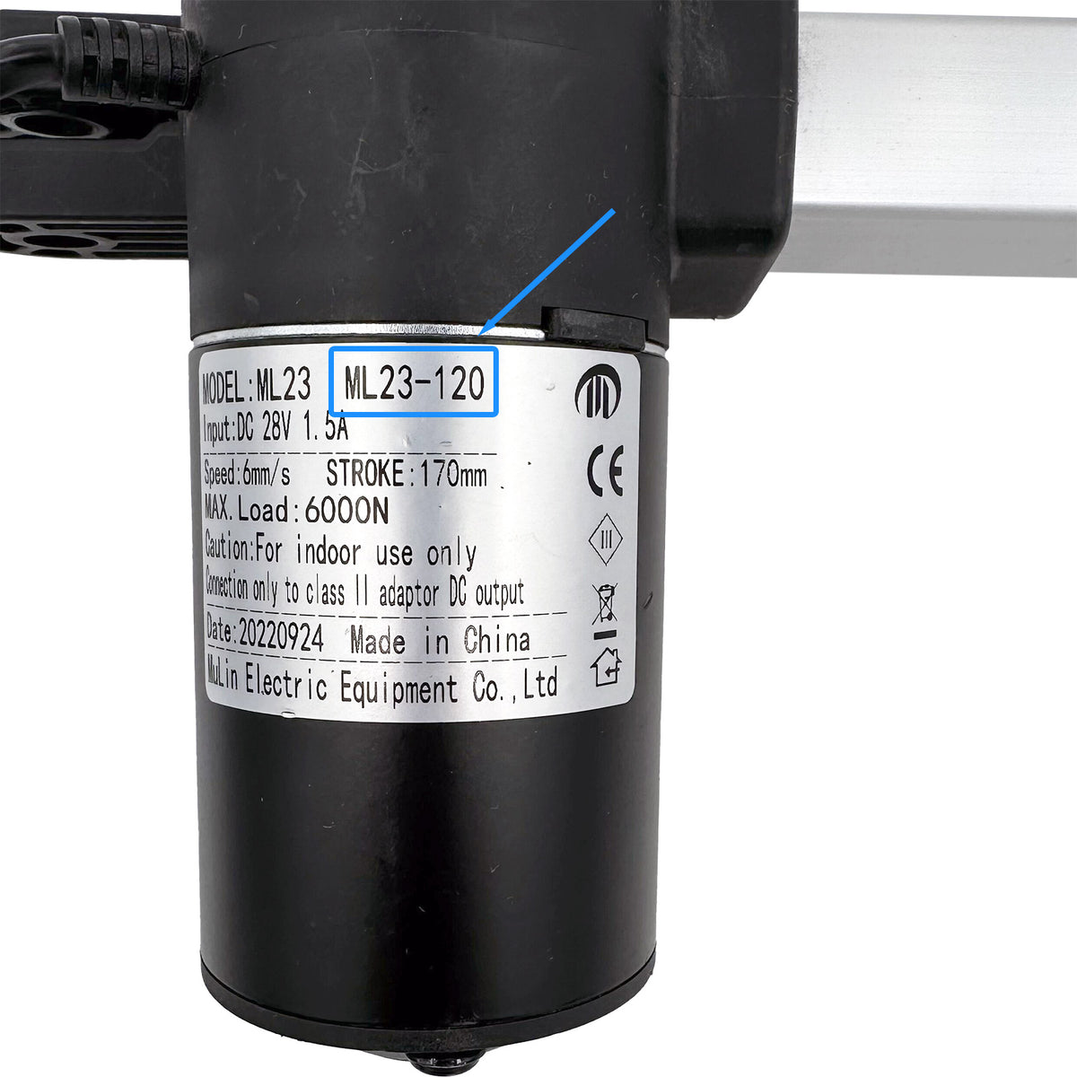 Mulin Rhc Mulin ML23-120 Linear Actuator for Recliner/Lift Chair – Life Easy Supply