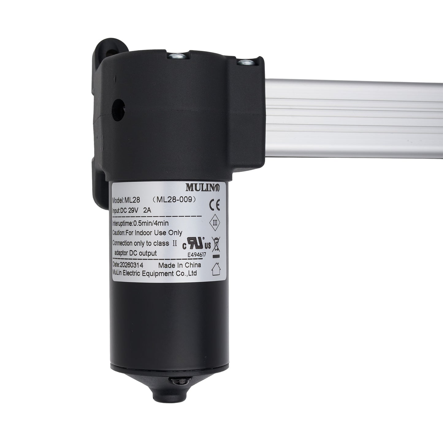 MULIN ML28-009 Linear Actuator for Recliner/Lift Chair