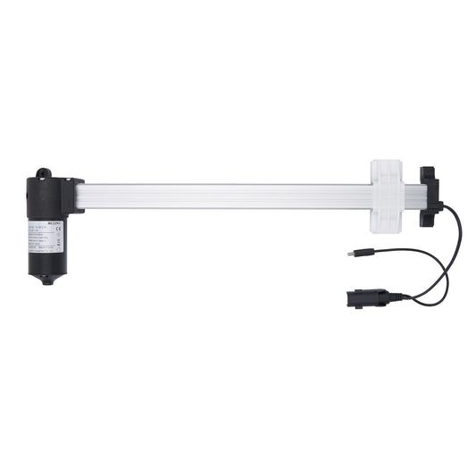 Mechanical arm with joints and cables on a white background