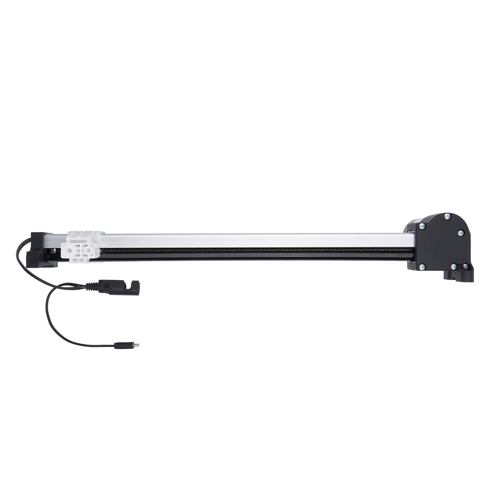 Tire pressure monitoring system sensor on a white background