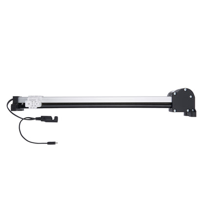 Tire pressure monitoring system sensor on a white background