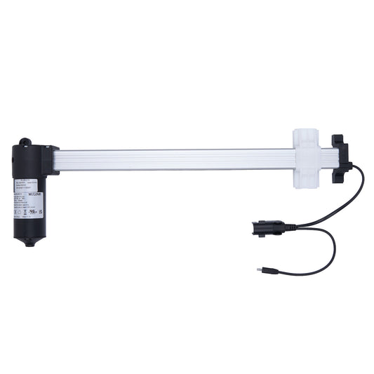 Electric actuator with a cable on a white background