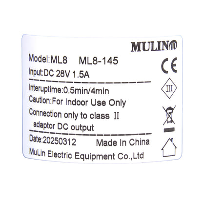 MULIN ML8-145 Linear Actuator for Recliner/Lift Chair
