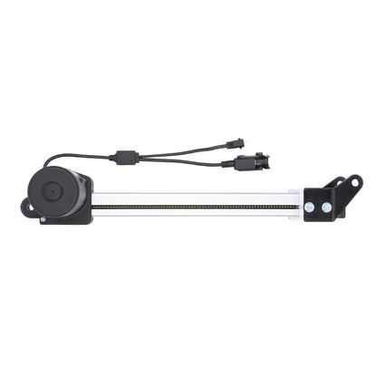 Computer cooling system with fan and liquid cooler on a white background