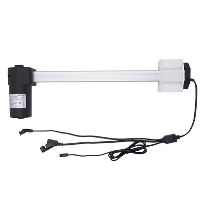 Aquarium light with black base and white lamp on a white background