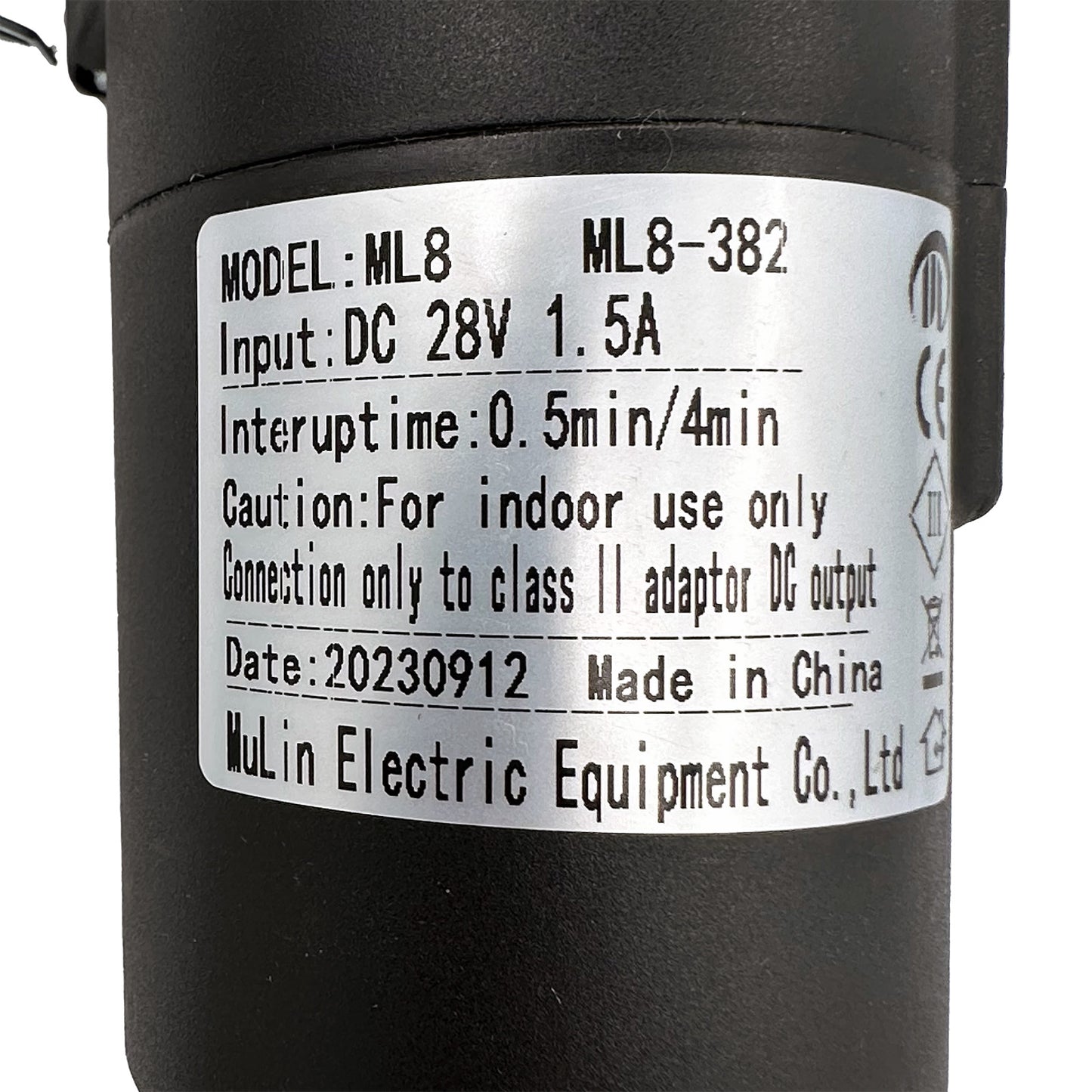 MULIN ML8-382 Linear Actuator for Recliner/Lift Chair