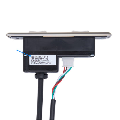 Electrical component with wiring on a white background
