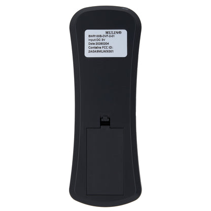 Model number tag of BWR100B-DVF-2-01 12-Button Wireless Remote Controller for Adjustable Bed Bases