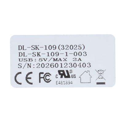 Model number tag of DL-SK-109-1-003 4-Button Remote Controller with Control Box