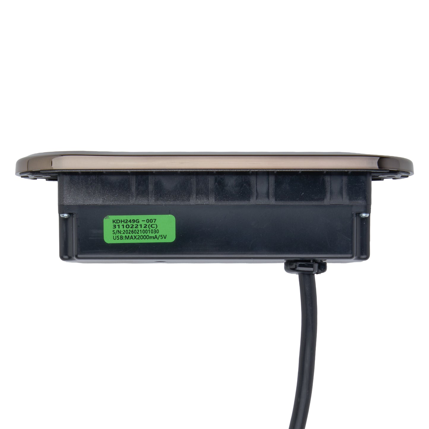 Kaidi KDH249G-007 6-Button Recliner Switch with 3 Connectors and USB-A & USB-C Charging Ports