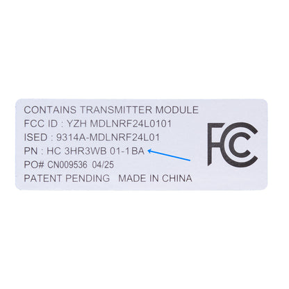 FCC label on a white background with text and symbols.