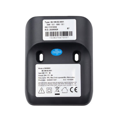 Model number tag of the JCB35MS1 2 Button Controller for Lifting Desk