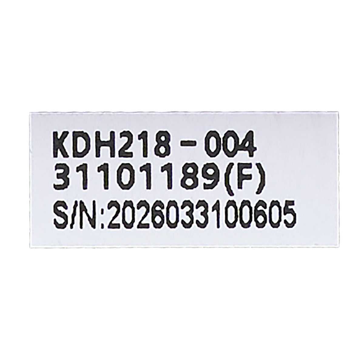 Model number tag of the Kaidi KDH218-004 4-Button 5-Pin Switch 