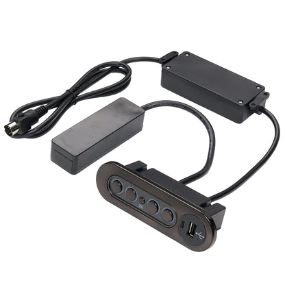 Mulin AC108-2MC-2UQ01 5-Button 5-Pin Switch for Power Recliner W/ USB & Type-C Ports