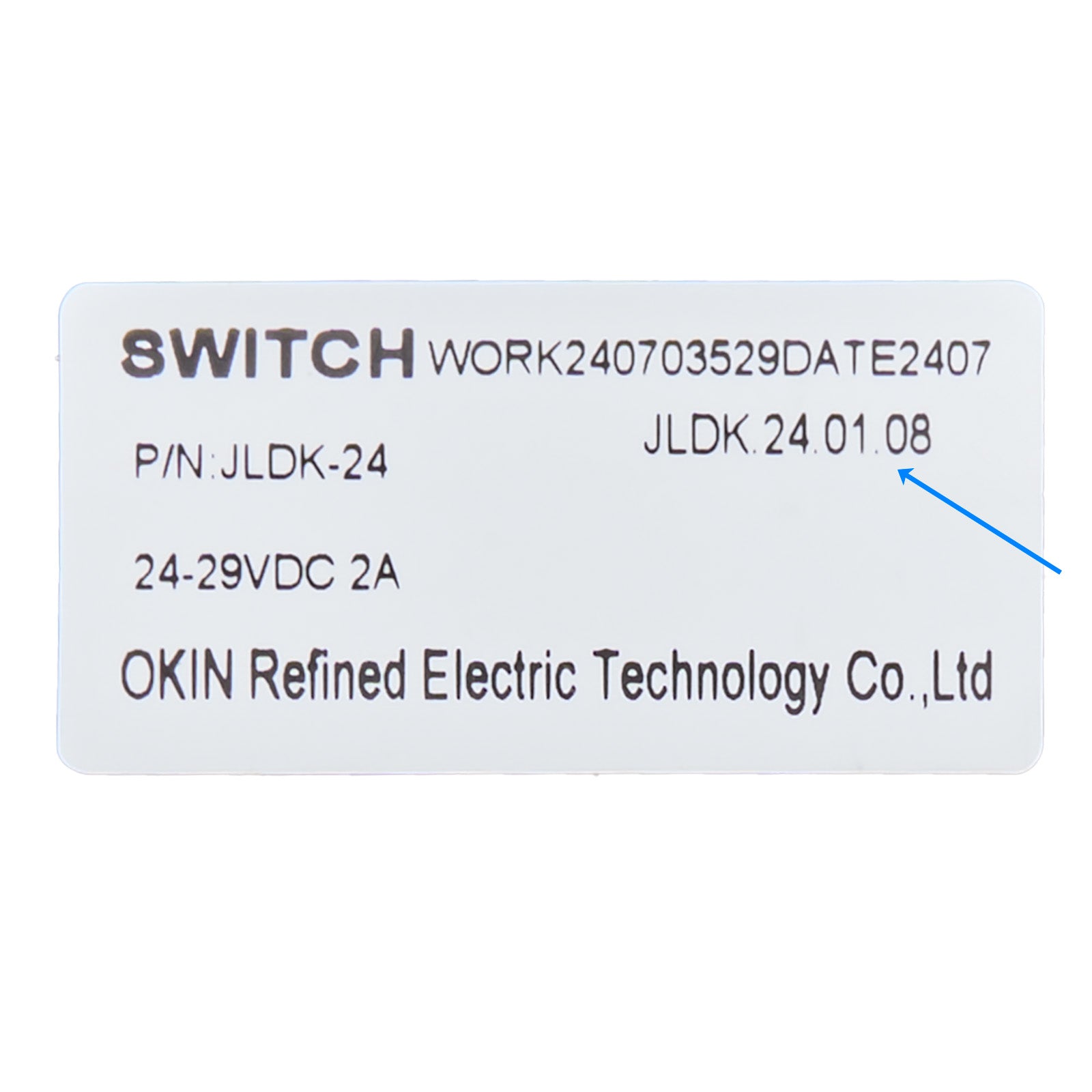 Black electronic controller with certification labels on a white background