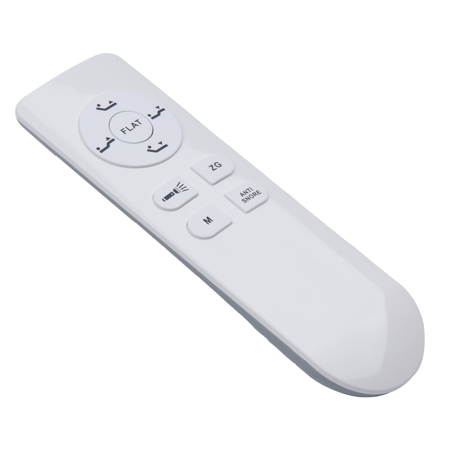 White remote control on a white background