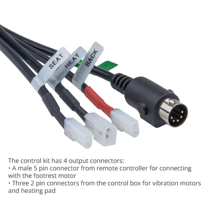 Output Connector of DL-SK-109-1-003 4-Button Remote Controller and control box