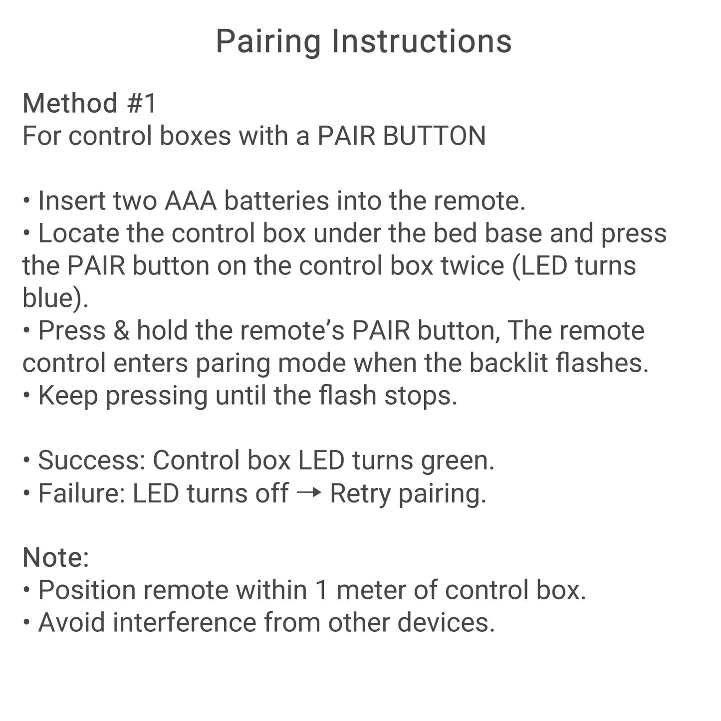 OKIN RF.27.19.33 Wireless Remote Control for Adjustable Bed Bases Hand Control Handset