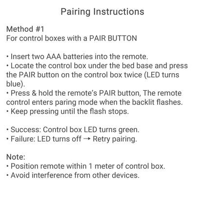 OKIN RF.27.19.33 Wireless Remote Control for Adjustable Bed Bases Hand Control Handset