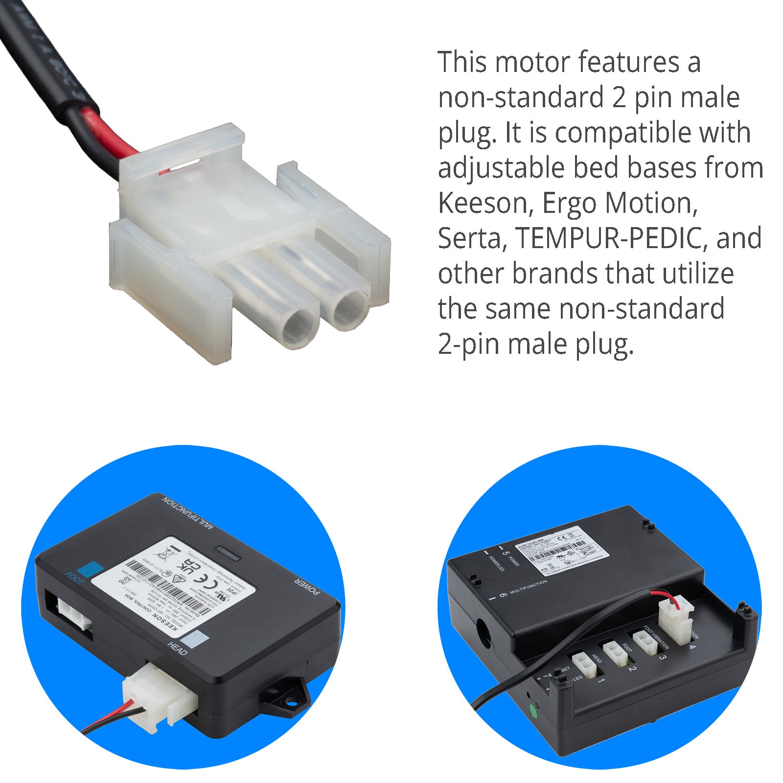 ZYT-36S-42 DC Motor – Adjustable Bed Massage Motor – Life Easy Supply