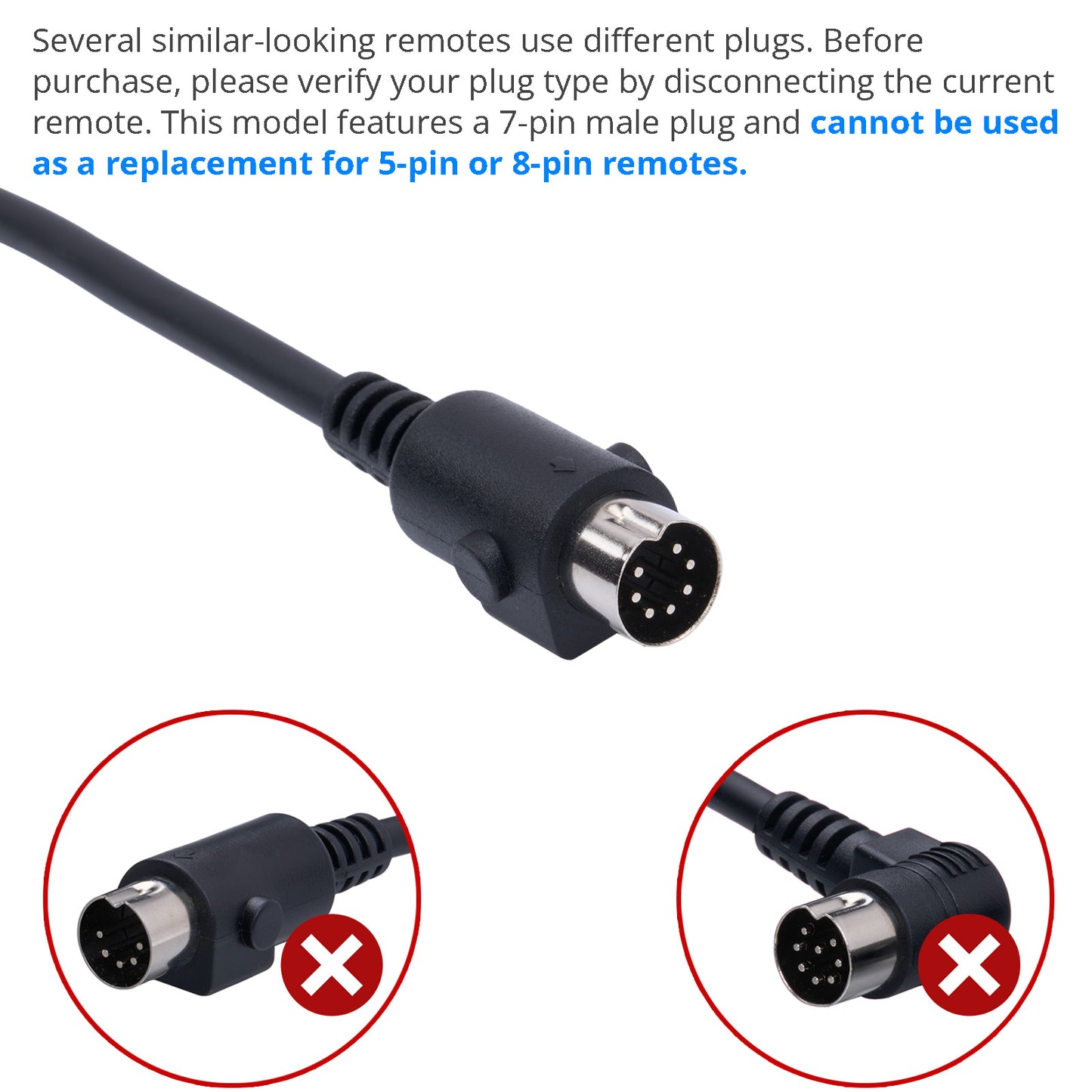 Replaces HSW306 6 Button 7 Pin Control Wand for Power Recliner Remote Controller with Backlit & USB