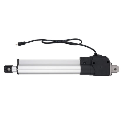 Linear actuator with a cable on a white background