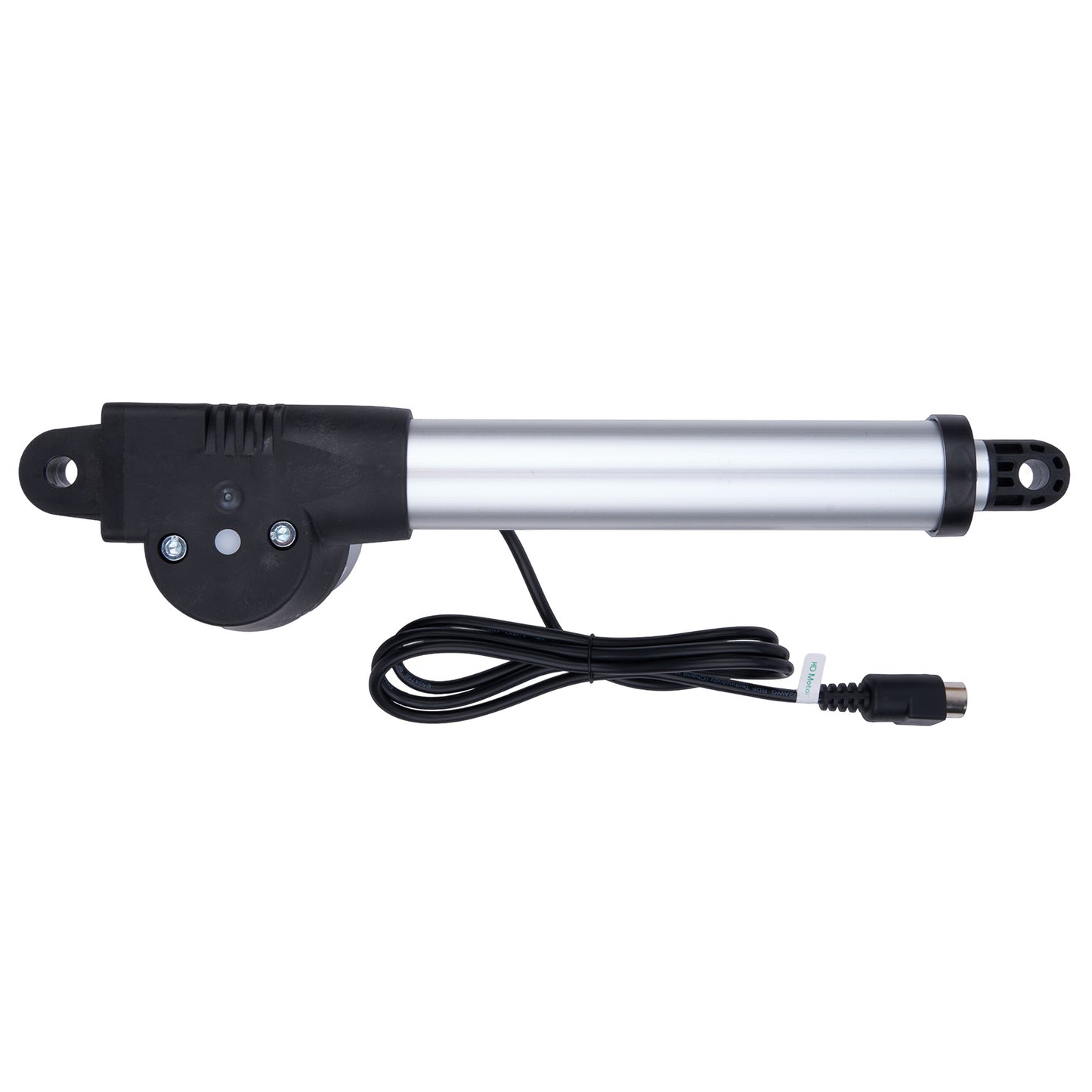 Electric actuator with cable on a white background