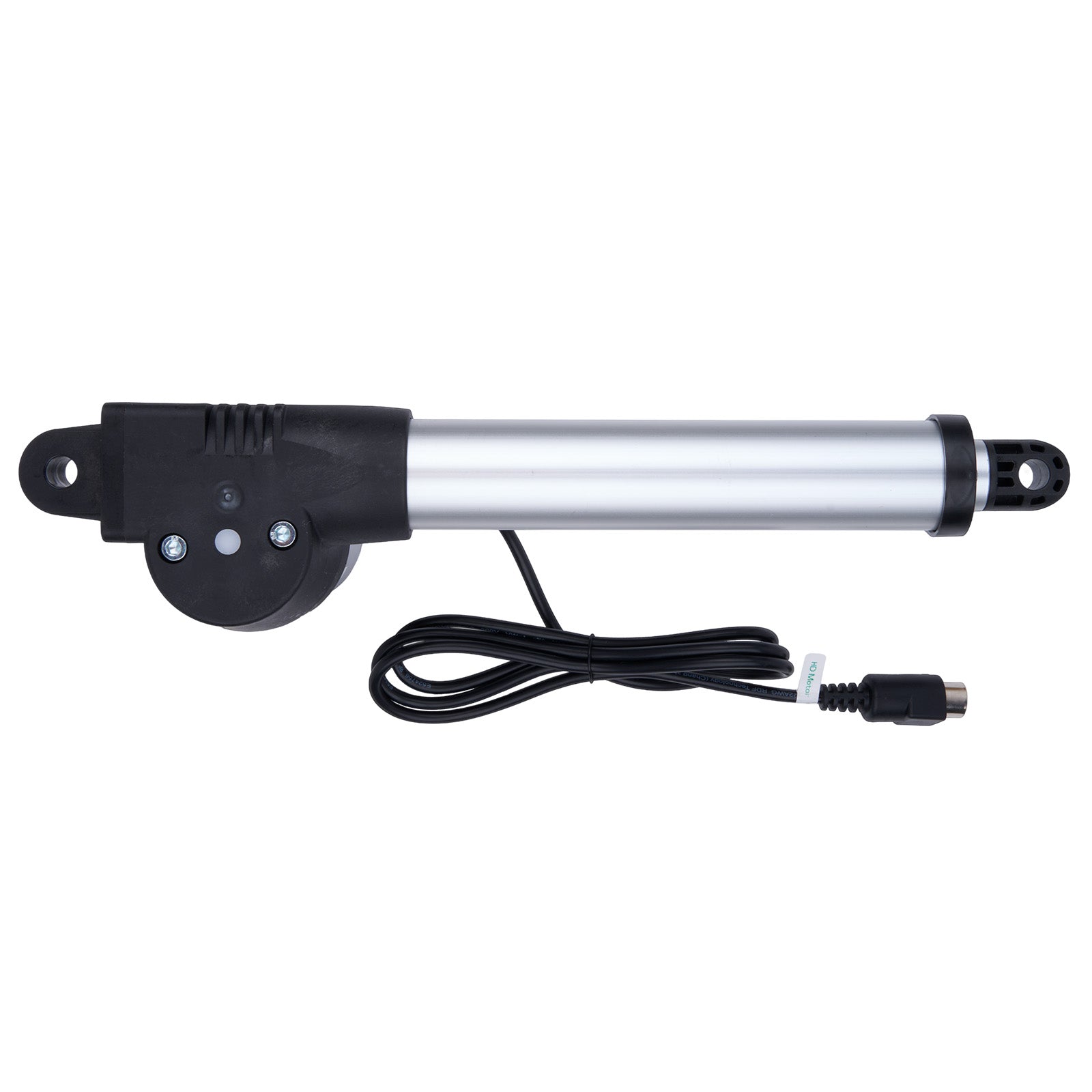 Electric actuator with cable on a white background