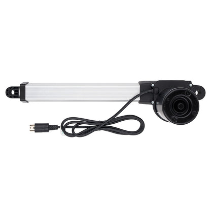Motorized slider with cable on a white background