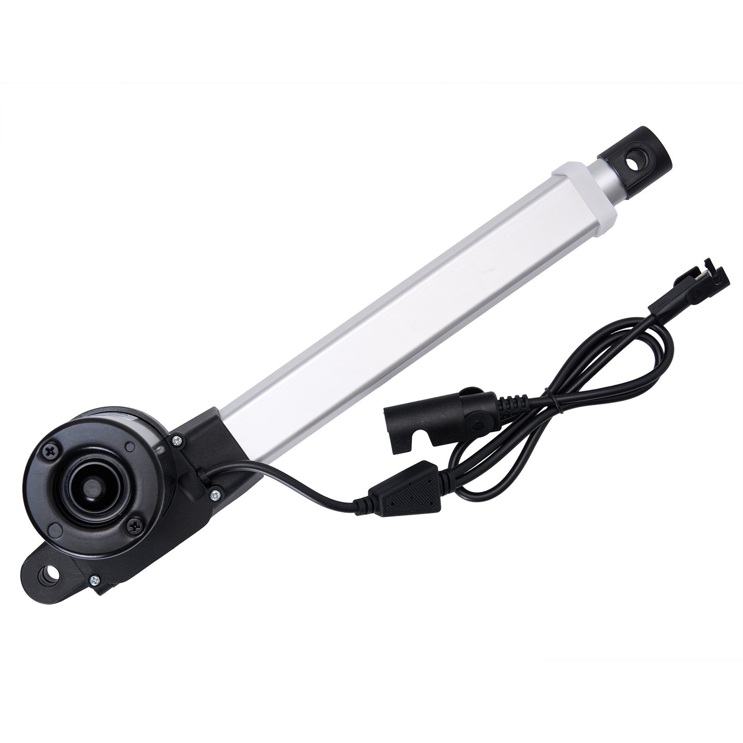 Mechanical component with a cable on a white background