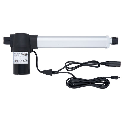 Electric actuator with cables on a white background