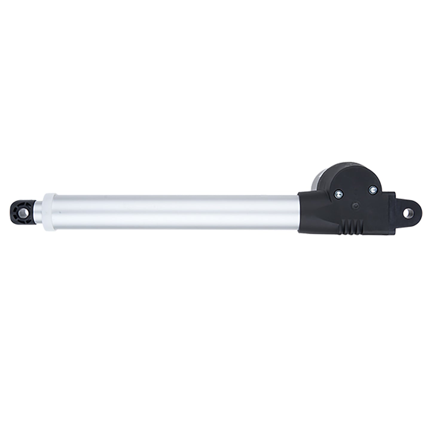 Chef's knife with a black handle on a white background