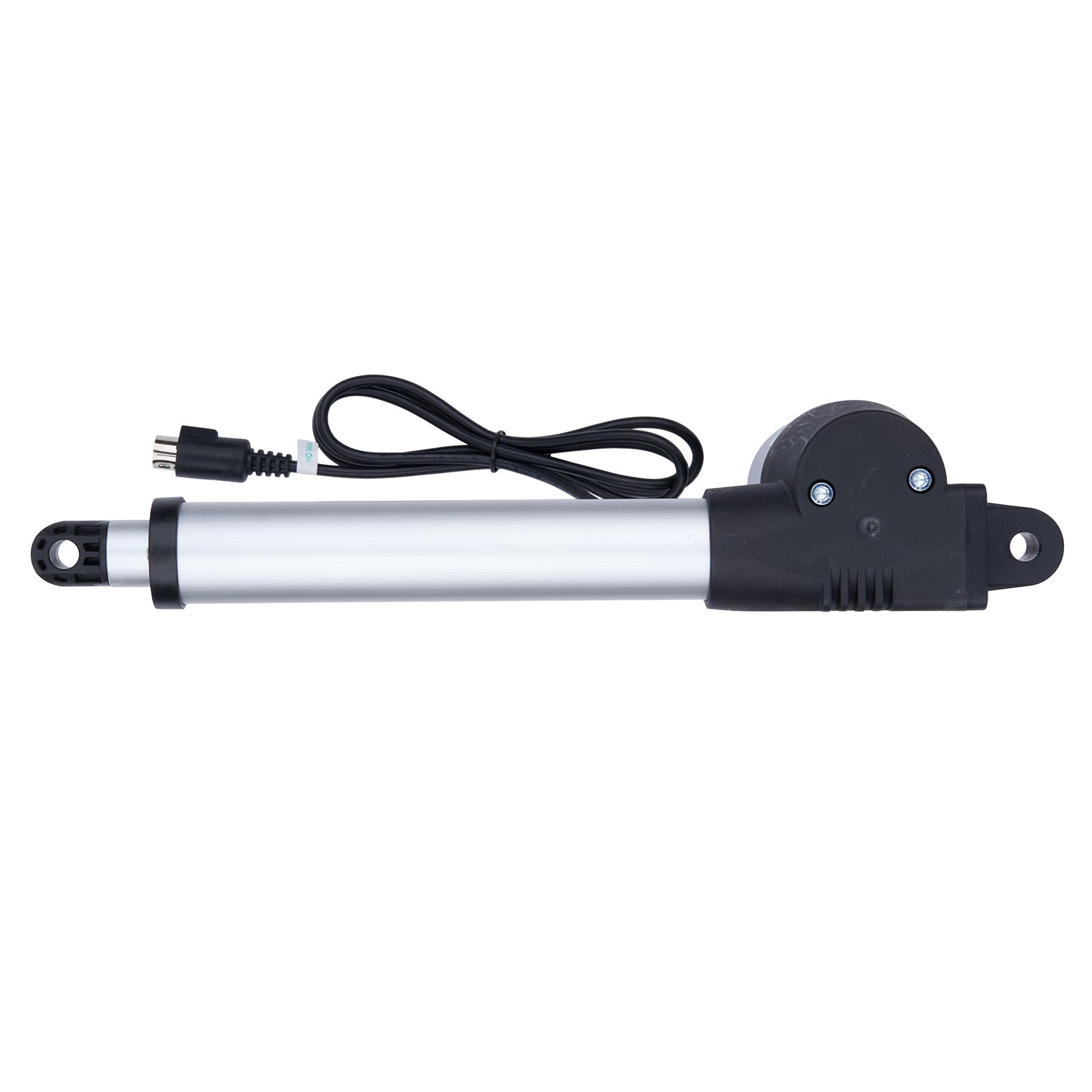 Linear actuator with cable on a white background