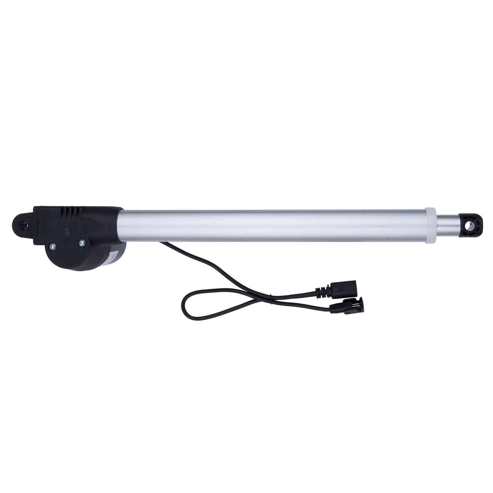 Linear actuator with cable on a white background