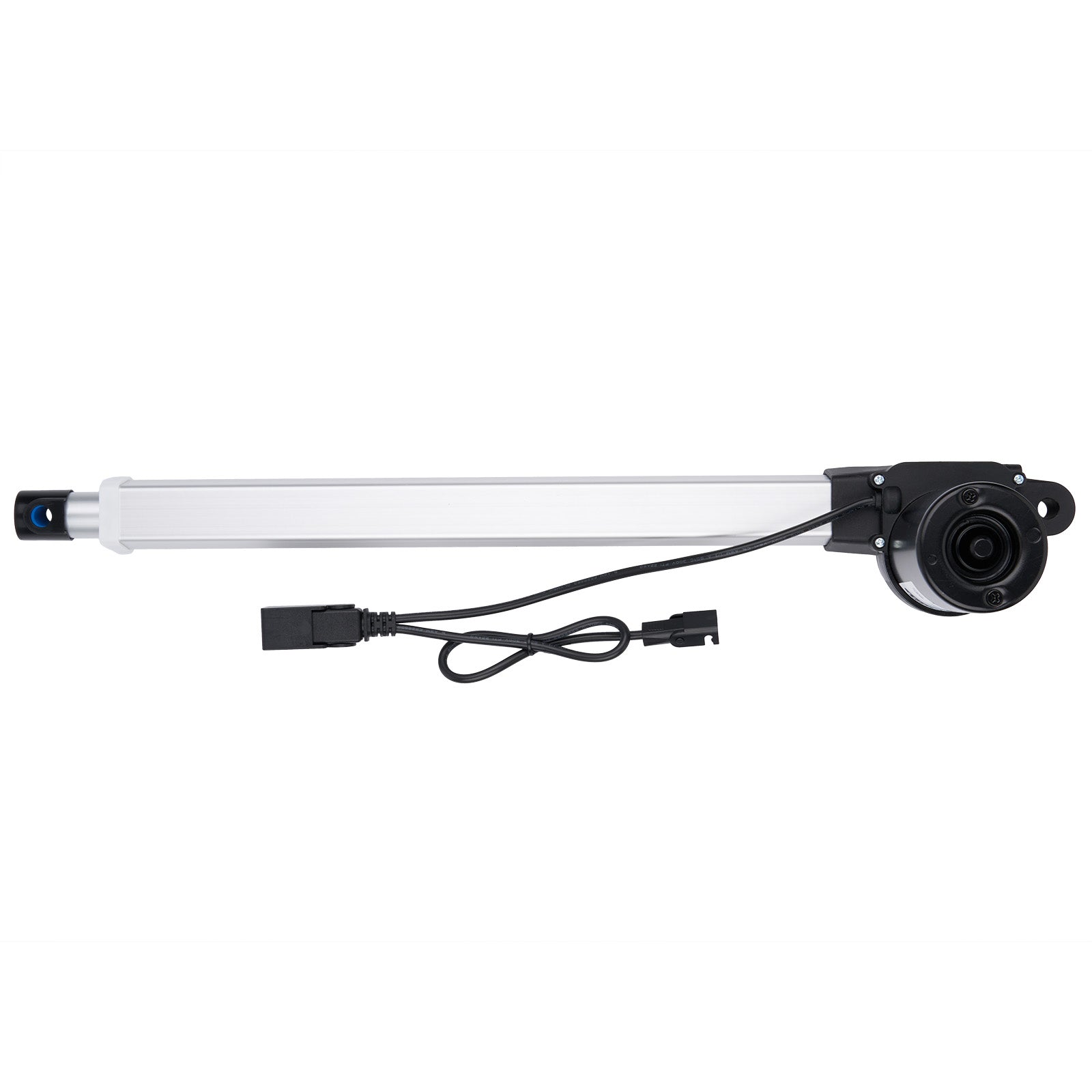 LED light bar with power cable on a white background