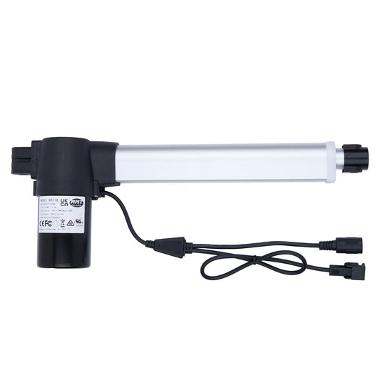 Black and white electronic device with cable on a white background