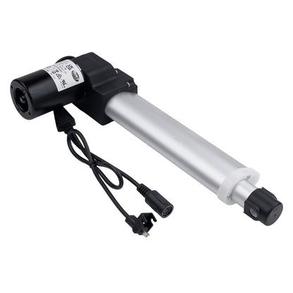 Electric pump with a black handle and silver body on a white background
