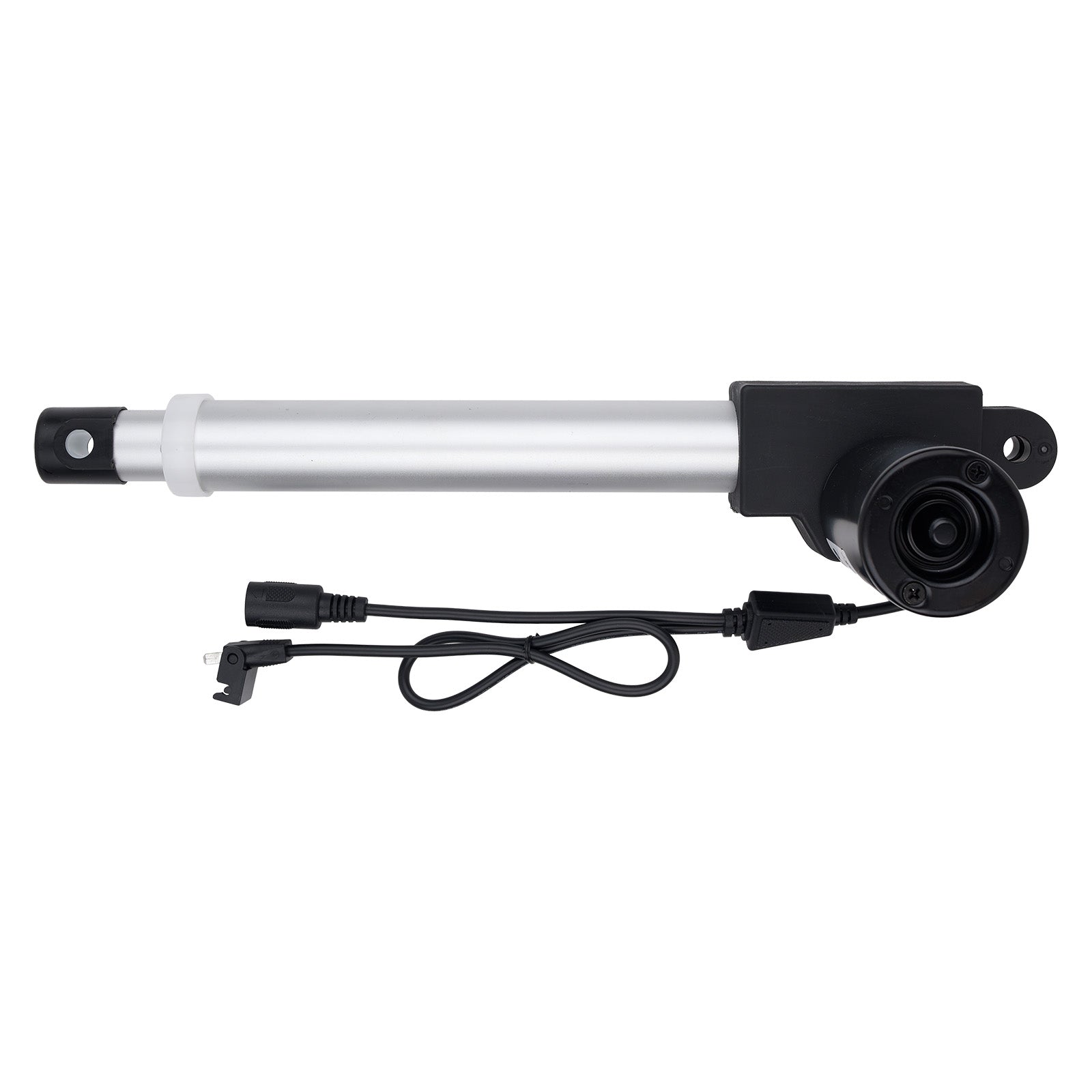 Mechanical actuator with cable on a white background
