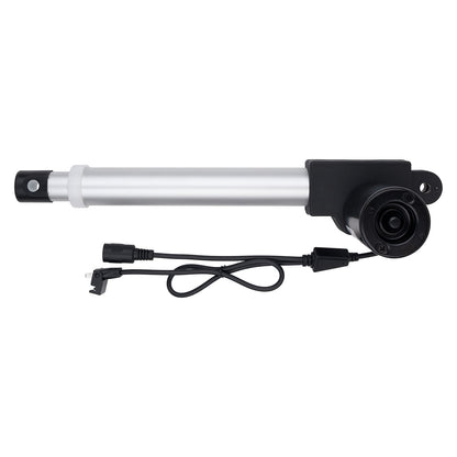 Mechanical actuator with cable on a white background