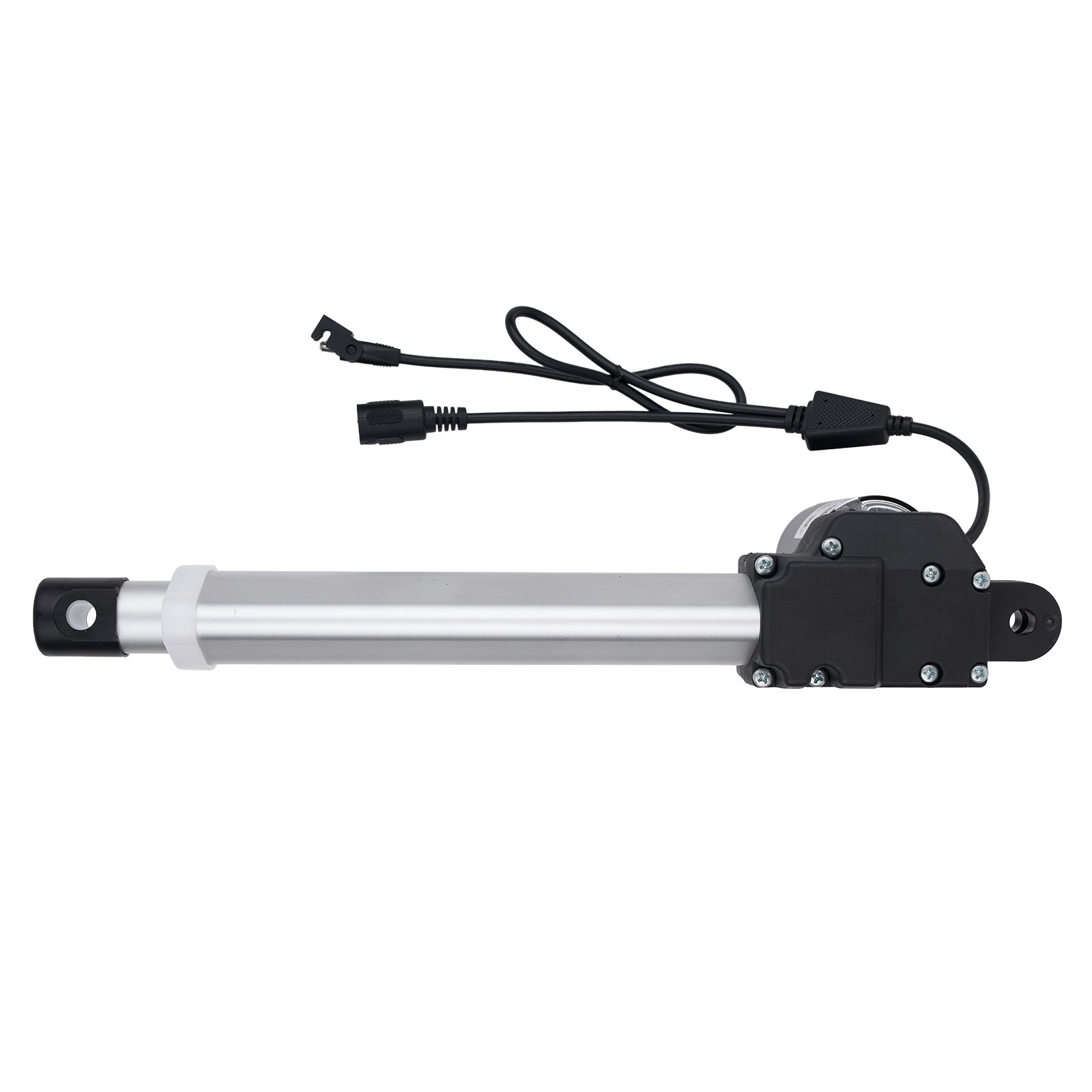 Linear actuator with cables on a white background