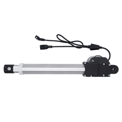 Linear actuator with cables on a white background