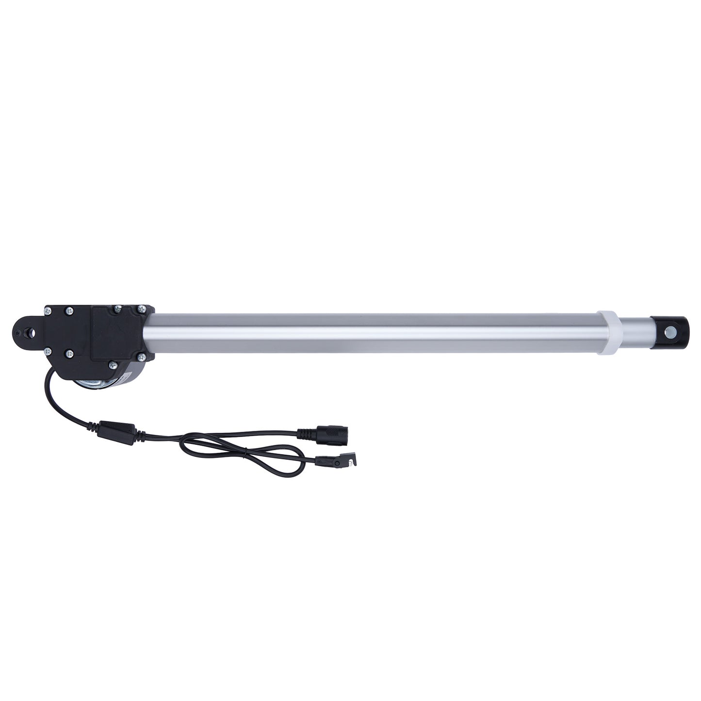 Linear actuator with cable on a white background