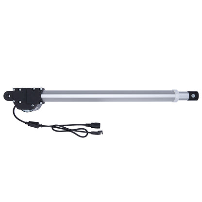 Linear actuator with cable on a white background