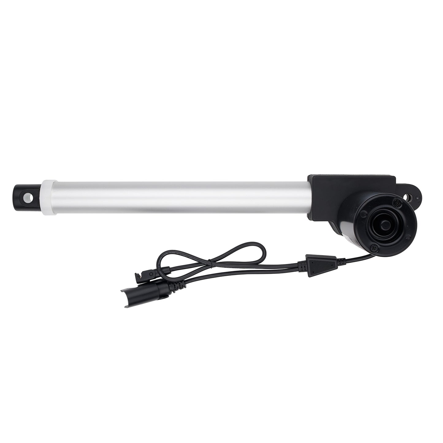 Linear actuator with cable on a white background