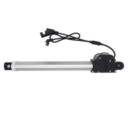 Linear actuator with cable on a white background